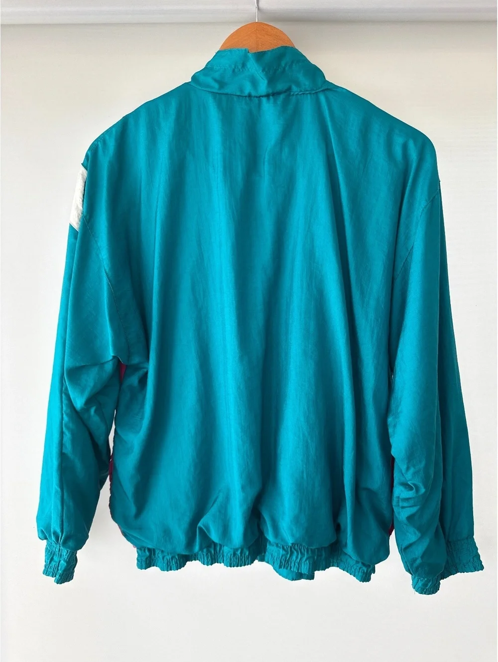 Bill Blass Petites Vintage Colorblock Nylon Windbreaker Jacket PM
